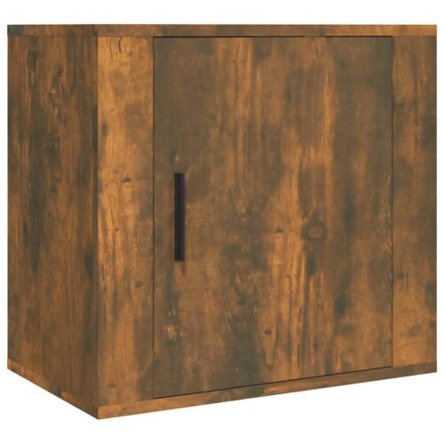 Wall-mounted Bedside Cabinets 2pcs Smoked Oak 50x30x47cm - Image 5