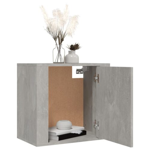 Wall-mounted Bedside Cabinets 2pcs Concrete Grey 50x30x47cm - Image 4