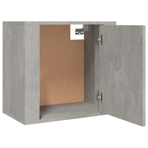Wall-mounted Bedside Cabinets 2pcs Concrete Grey 50x30x47cm - Image 7