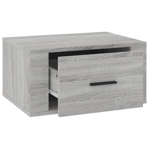 Wall-mounted Bedside Cabinets 2pcs Grey Sonoma 50x36x25cm - Image 6