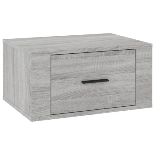 Wall-mounted Bedside Cabinets 2pcs Grey Sonoma 50x36x25cm - Image 7