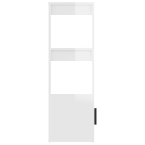 Sideboard High Gloss White 80x30x90cm Engineered Wood - Image 8
