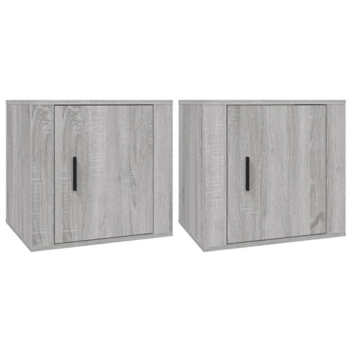 Bedside Cabinets 2pcs Grey Sonoma 50x39x47cm