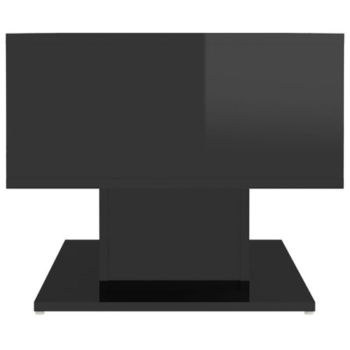 Coffee Table High Gloss Black 103.5x50x44.5cm Engineered Wood - Image 4