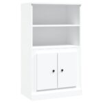 Wooden Highboard White Kitchen Buffet Storage Cupboard Sideboard Rack Cabinet
