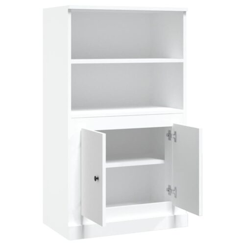 Wooden Highboard White Kitchen Buffet Storage Cupboard Sideboard Rack Cabinet - Image 8
