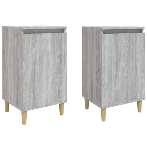 Bedside Cabinets 2pcs Grey Sonoma 40x35x70cm Engineered Wood