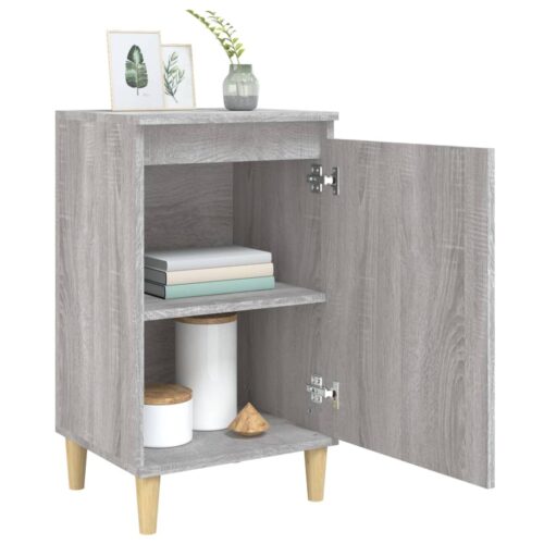 Bedside Cabinets 2pcs Grey Sonoma 40x35x70cm Engineered Wood - Image 4