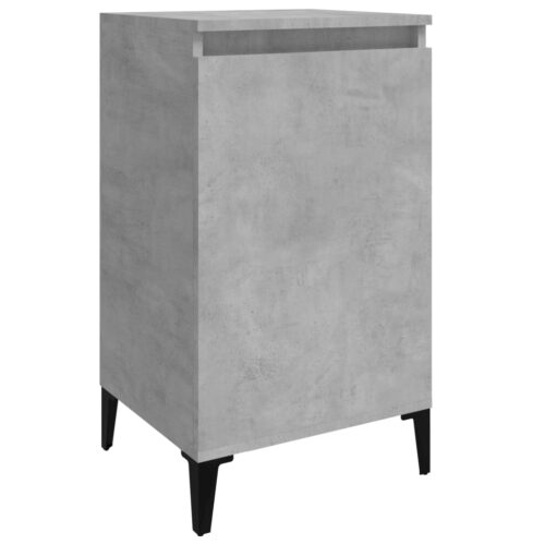 Bedside Cabinets 2pcs Concrete Grey 40x35x70cm Engineered Wood - Image 5