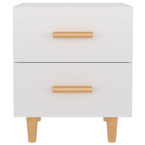 Bed Cabinets 2pcs High Gloss White 40x35x47.5cm - Image 3