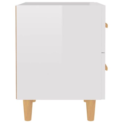 Bed Cabinets 2pcs High Gloss White 40x35x47.5cm - Image 4