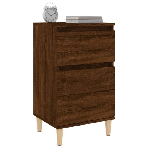 Bedside Cabinets 2pcs Brown Oak 40x35x70cm - Image 4