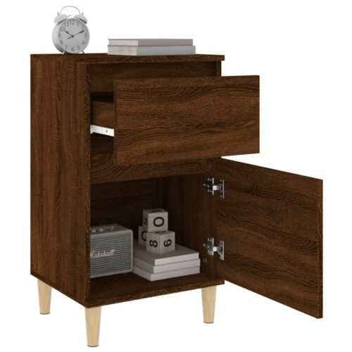 Bedside Cabinets 2pcs Brown Oak 40x35x70cm - Image 5