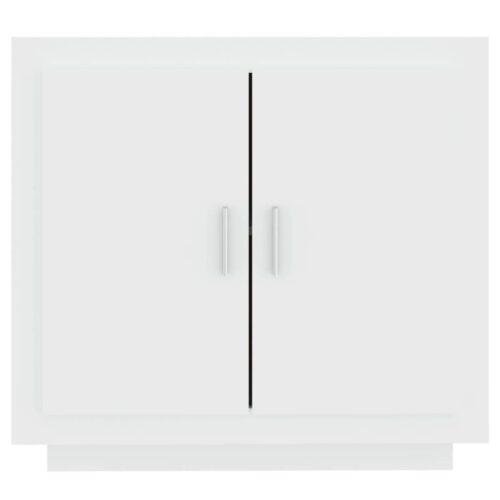 Sideboard White 80x40x75cm Engineered Wood - Image 3