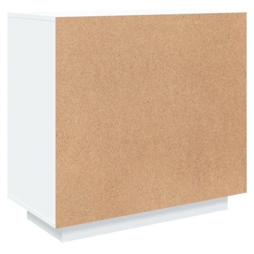 Sideboard White 80x40x75cm Engineered Wood - Image 5
