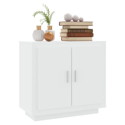 Sideboard White 80x40x75cm Engineered Wood - Image 8