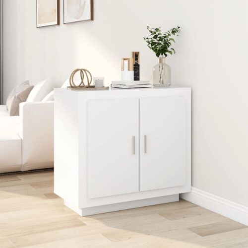 Sideboard White 80x40x75cm Engineered Wood - Image 11