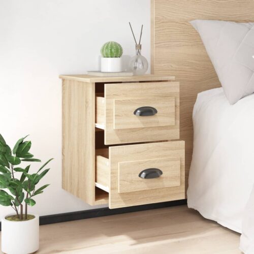Wall-mounted Bedside Cabinets 2pcs Sonoma Oak 41.5x36x53cm - Image 4