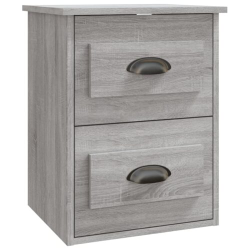 Wall-mounted Bedside Cabinets 2pcs Grey Sonoma 41.5x36x53cm - Image 7