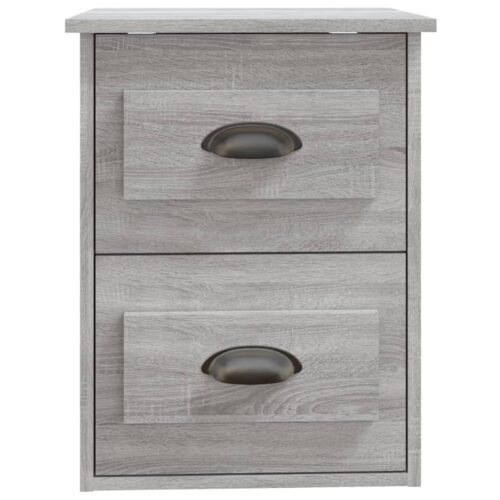 Wall-mounted Bedside Cabinets 2pcs Grey Sonoma 41.5x36x53cm - Image 9