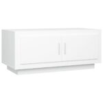 Coffee Table White 102x50x45cm Engineered Wood