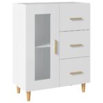 Wooden Buffet Sideboard Cabinet Storage Cupboard Kitchen Hallway Table White