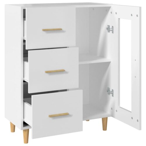 Wooden Buffet Sideboard Cabinet Storage Cupboard Kitchen Hallway Table White - Image 8