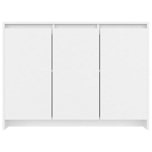 Sideboard White 102x33x75cm Engineered Wood - Image 6