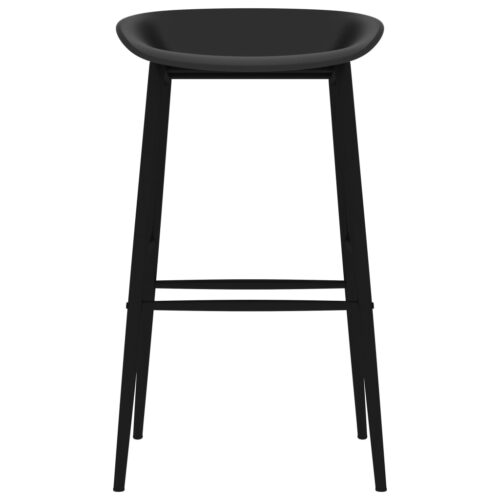 Bar Chairs 4pcs Black - Image 3