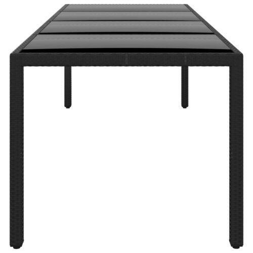 Tempered Glass Garden Table Outdoor Patio Coffee Dining Lounge Bistro Rattan Furniture 250cm - Image 3