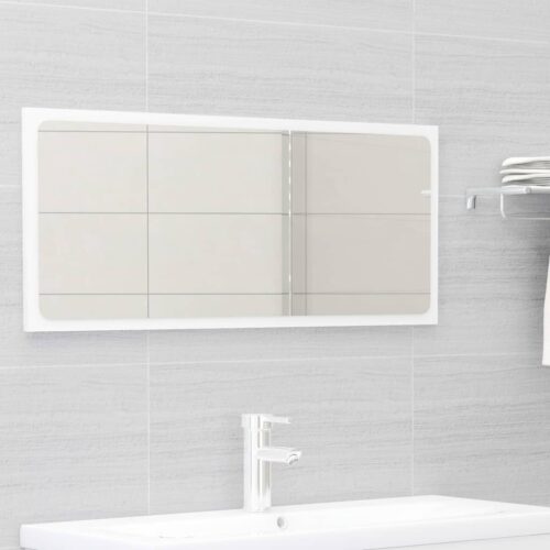 Bathroom Furniture Set High Gloss White Engineered Wood - Image 6