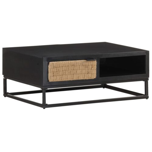 Coffee Table 90x60x35cm Solid Mango Wood - Image 9