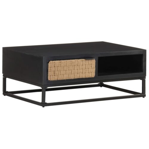 Coffee Table 90x60x35cm Solid Mango Wood - Image 10