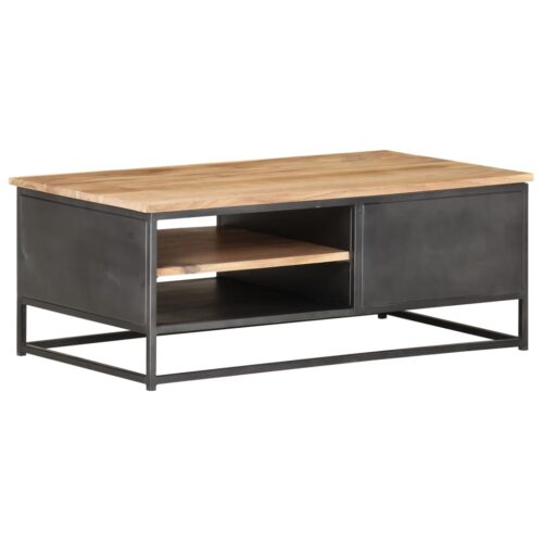 Coffee Table 90x50x35cm Solid Acacia Wood - Image 4