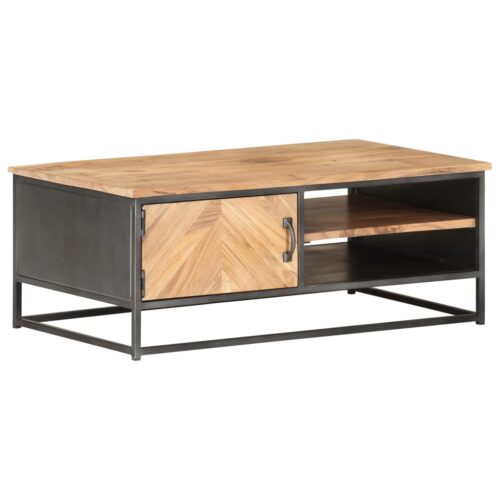 Coffee Table 90x50x35cm Solid Acacia Wood - Image 8