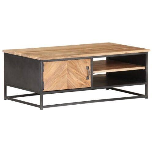 Coffee Table 90x50x35cm Solid Acacia Wood - Image 11
