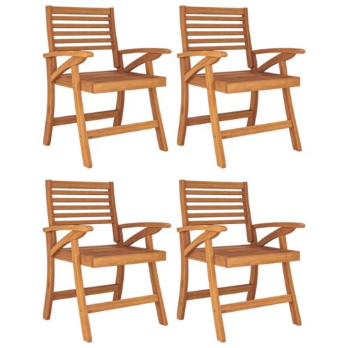 5-Piece Garden Dining Set Wood Timber Outdoor Patio Furniture Acacia - Image 4
