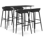 5-Piece Bar Set Black