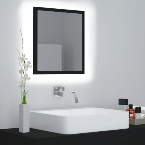 LED Bathroommirror Black 40x8.5x37cm Acrylic - Image 12