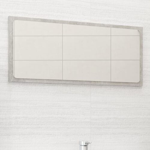 Bathroommirror Concrete Grey 80x1.5x37cm Engineered Wood - Image 6
