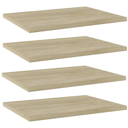 Bookshelf Boards 4pcs Sonoma Oak 40x30x1.5cm Engineered Wood - Image 6