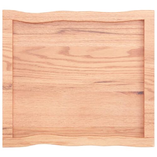 Table Top Light Brown 60x50x(2-4)cm Treated Solid Wood DIY Desk Panel Board - Image 3