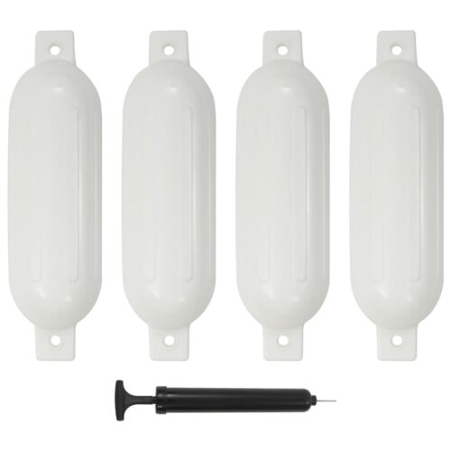 Boat Fenders 4pcs White 51x14cm PVC