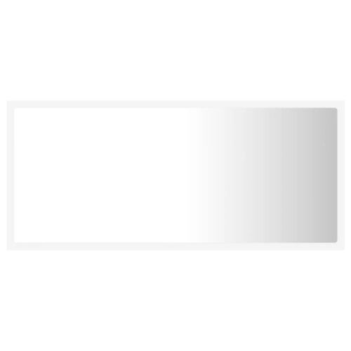 LED Bathroom Mirror White 90x8.5x37cm Acrylic - Image 3