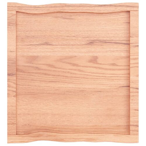 Table Top Light Brown 60x60x(2-4)cm Treated Solid Wood DIY Desk Panel Board - Image 3