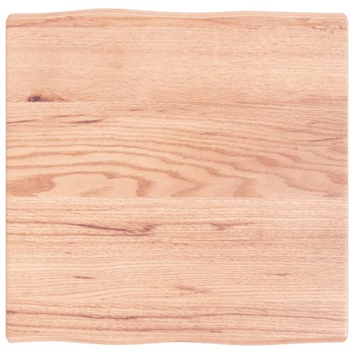 Table Top Light Brown 60x60x(2-4)cm Treated Solid Wood DIY Desk Panel Board - Image 8