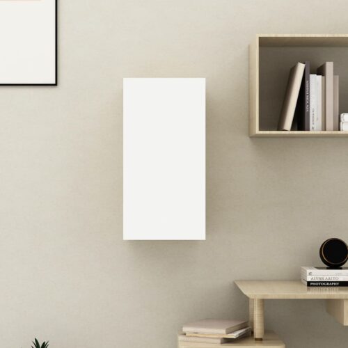 TV Cabinet White Sonoma Oak 30.5x30x60cm Engineered Wood - Image 11