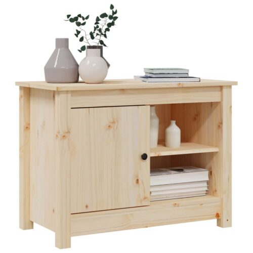 TV Cabinet 70x36.5x52cm Solid Wood Pine - Image 4