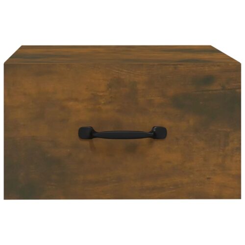 Wall-mounted Bedside Cabinets 2pcs Smoked Oak 35x35x20cm - Image 5