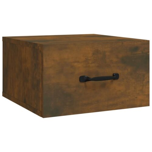 Wall-mounted Bedside Cabinets 2pcs Smoked Oak 35x35x20cm - Image 6